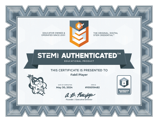 La Fabli est certifiée STEM.org Authenticated™ Educational Product! - Fabli