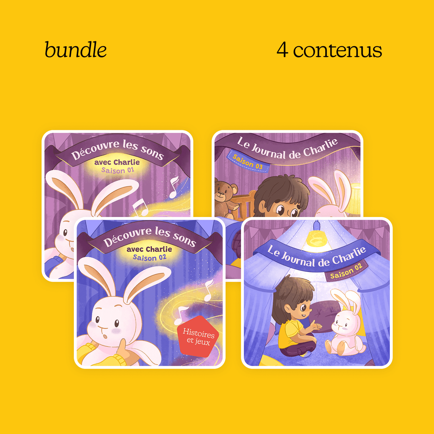 Pack Charlie - Québécois ( 4 Contenus ) - Fabli